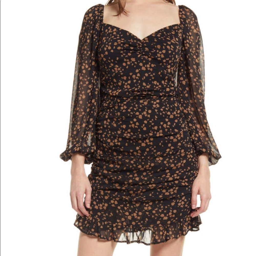 Gorgeous black & brown dress in size! Perfect for a night out